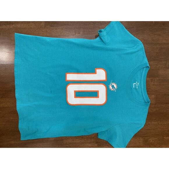 Nike Women’s Miami Dolphins Tyreek Hill #10 Aqua NFL Football T-Shirt L - Picture 6 of 6